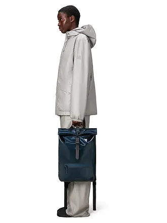 RAINS | Rucksack ROLLTOP | blau